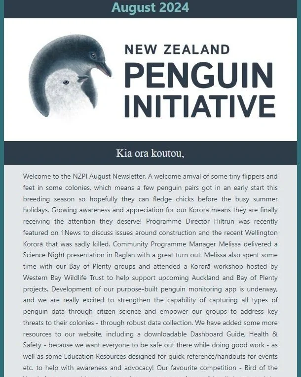 Check out our latest newsletter for updates from the NZPI team🐧
https://www.nzpi.nz/campaigns/view-campaign/dmz3S9E0vxqEXKFBWTGQlIsPOmLj2J6u_QCBitaG08oGOZdbDGyc5w--YtYMQmceDAjDNF7_YgFeQ2Jgpj763bRKau1N6obk#