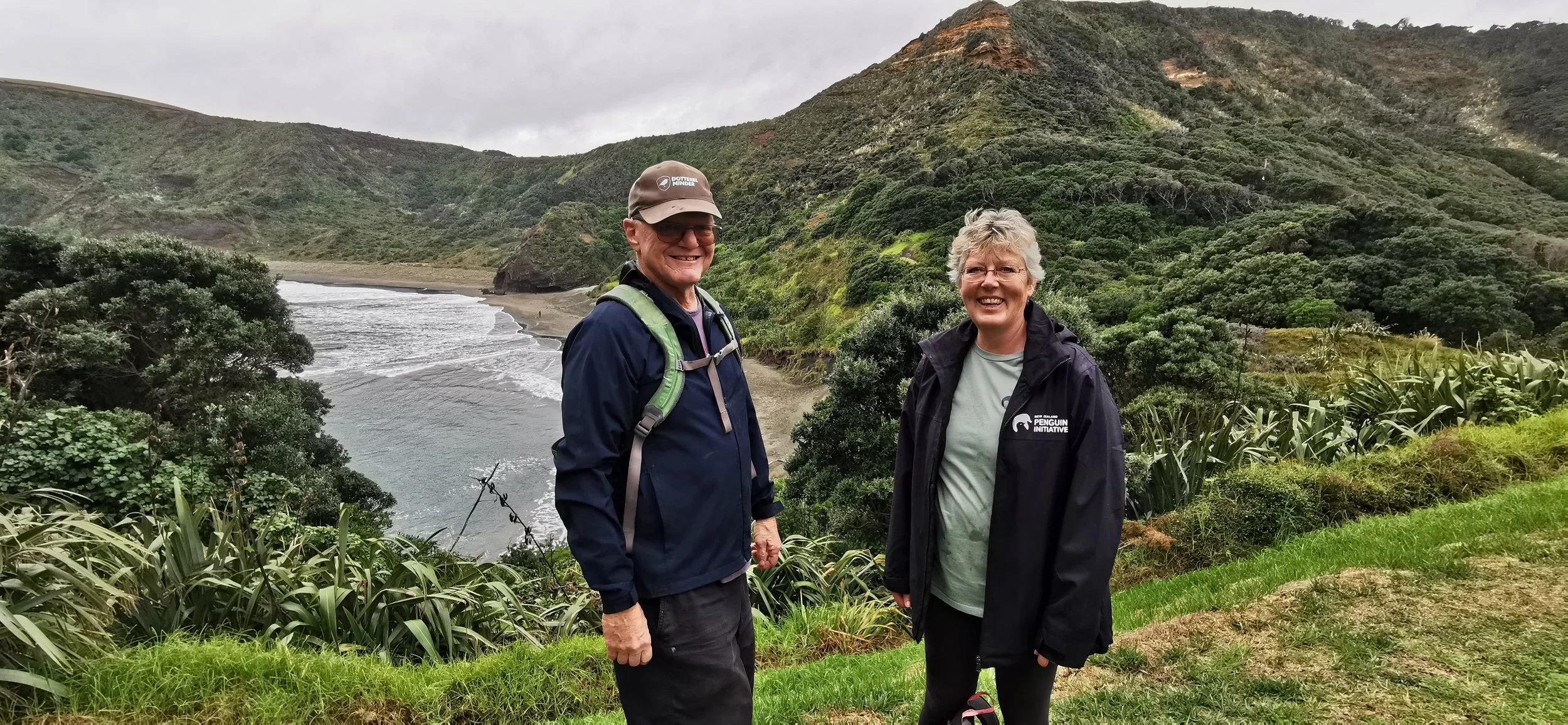 Programme Director Hiltrun visits Kororā Te Henga. Image Credit: Simon Runting