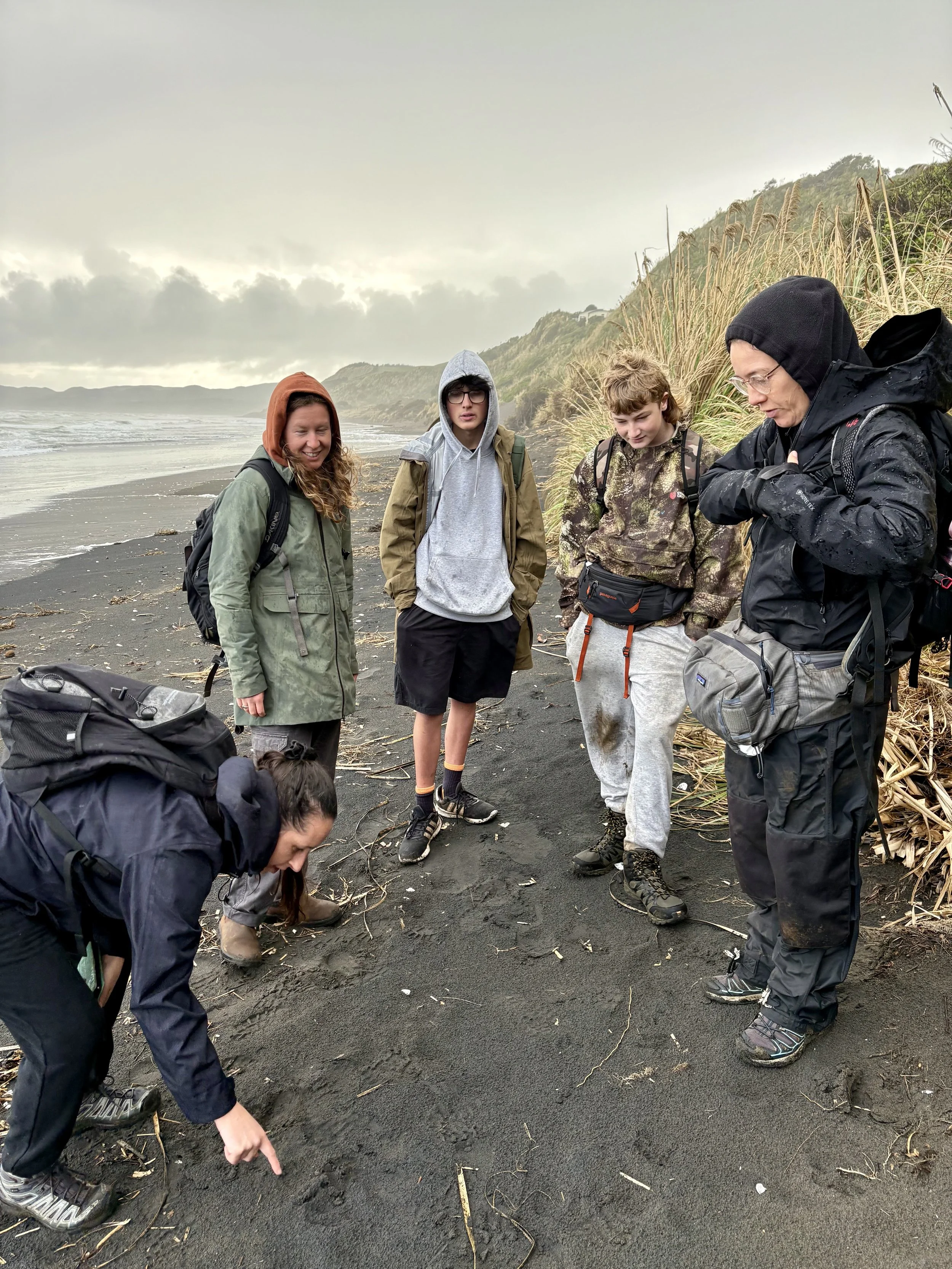 Community Programme Manager Melissa training volunteers in Raglan