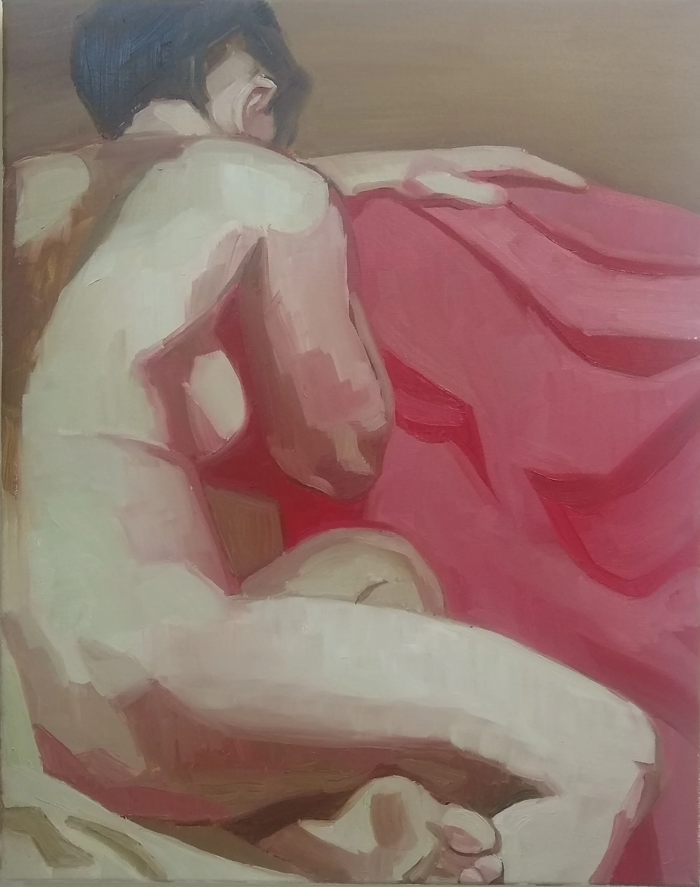 "Shame," 2026, Mattix, oil on canvas, 16 x 20 inches, $700, Available