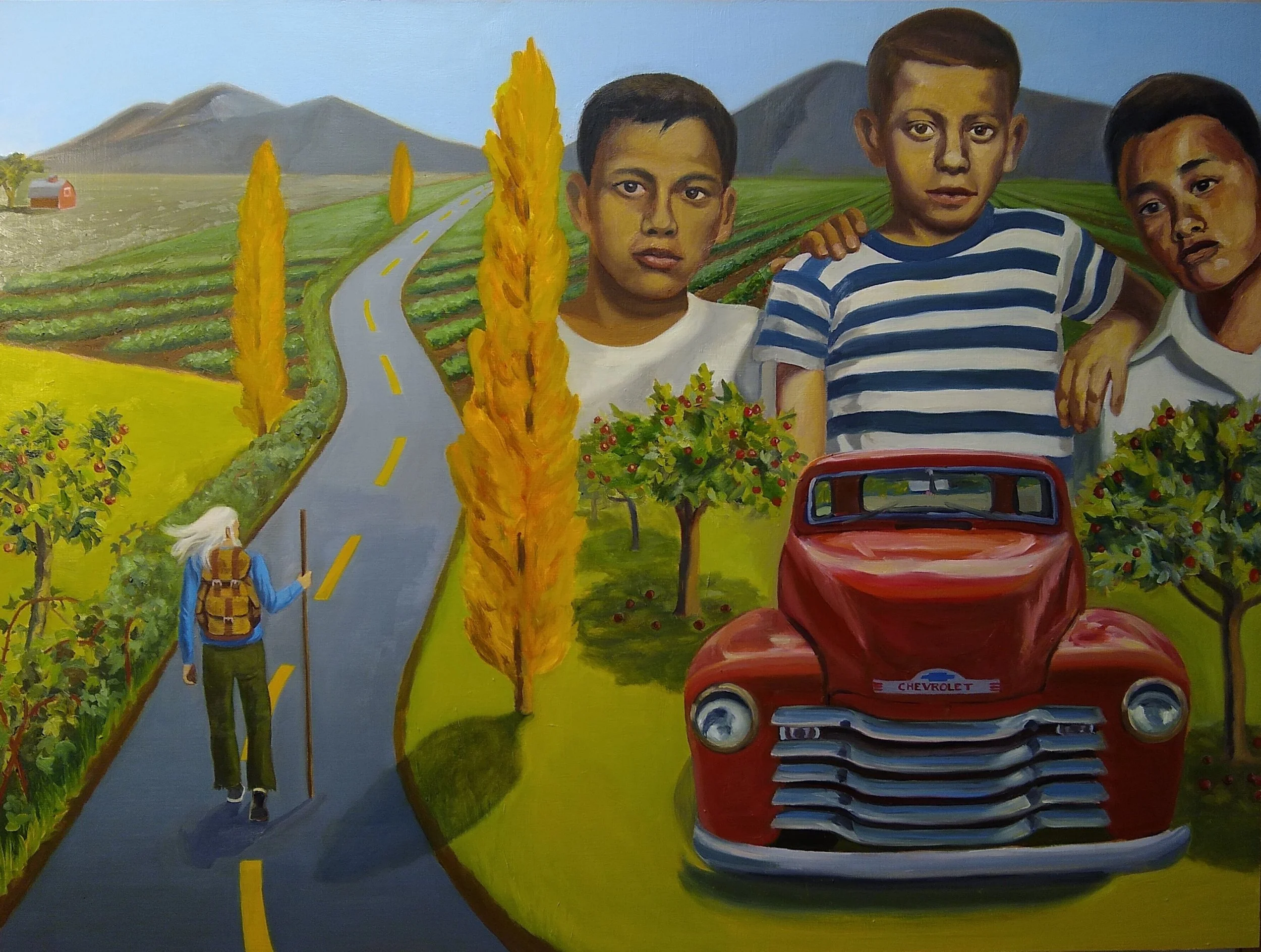 Book Cover Commission, Mattix, oil on canvas, 30 x 40 inches