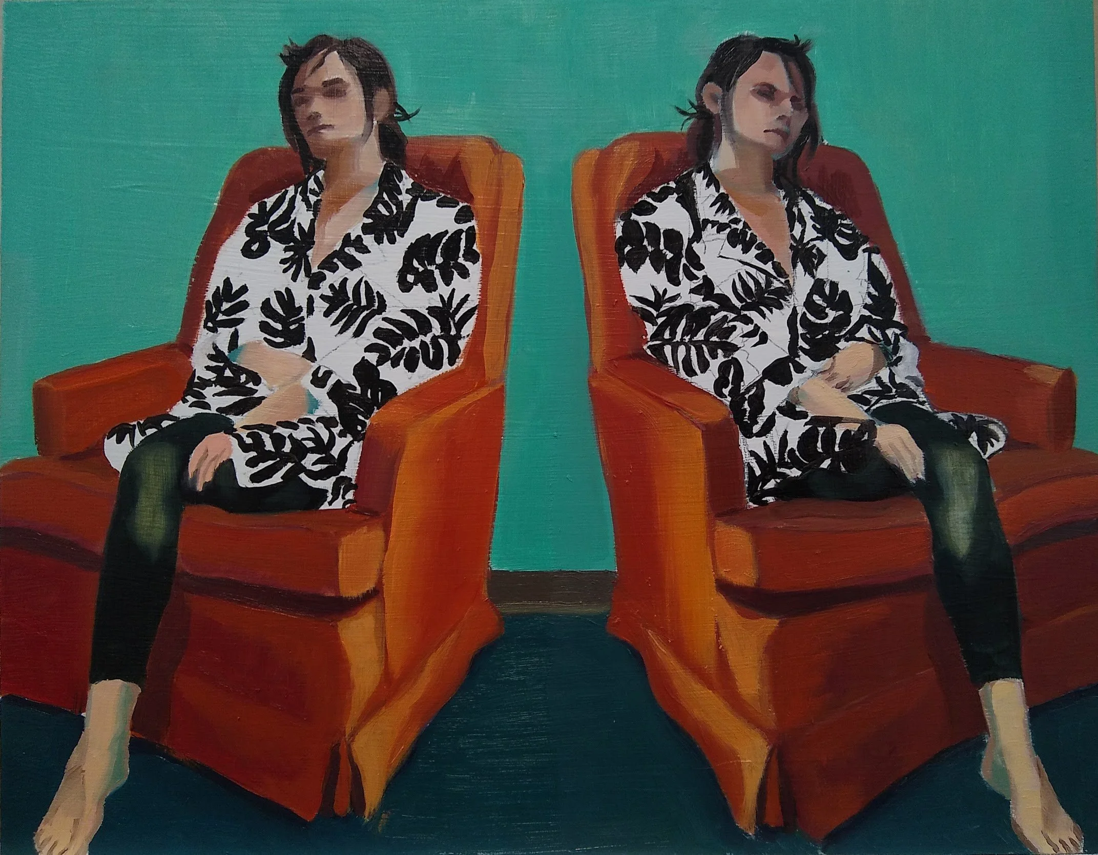 Holding Pattern, 2024, 11 x 14 inches, oil on panel.