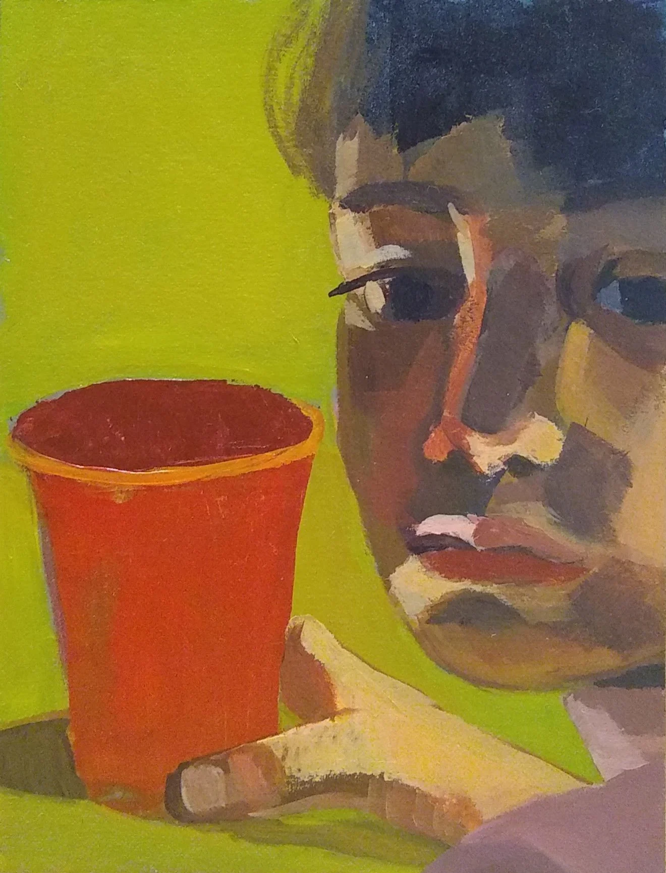 Thirst, 2024, 6 x 8 inches, acrylic on panel.