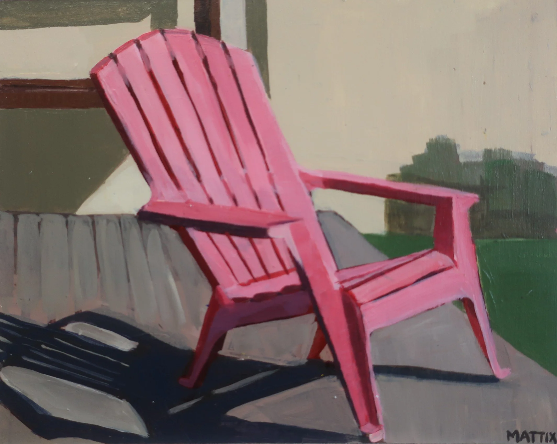 "Invited," 2025, acrylic, 8 x 10 inches, sold