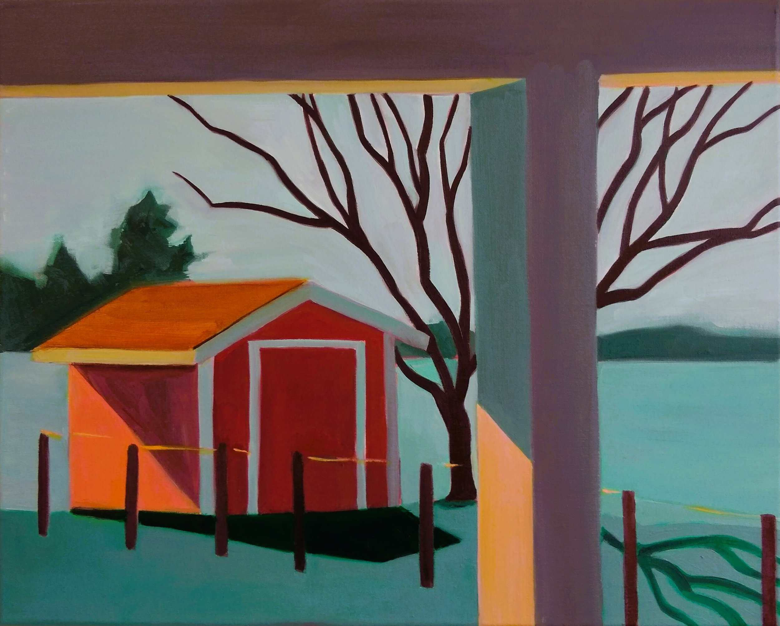 "Frosty Morning," 2026, Mattix, oil on canvas, 16 x 20 inches, $700, Available