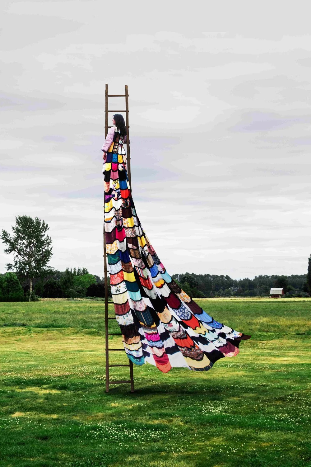 “The Ladder,” digital art by Stephen Yeakley, performed by Hannah Yeakley, coat by Christen Mattix, 2024