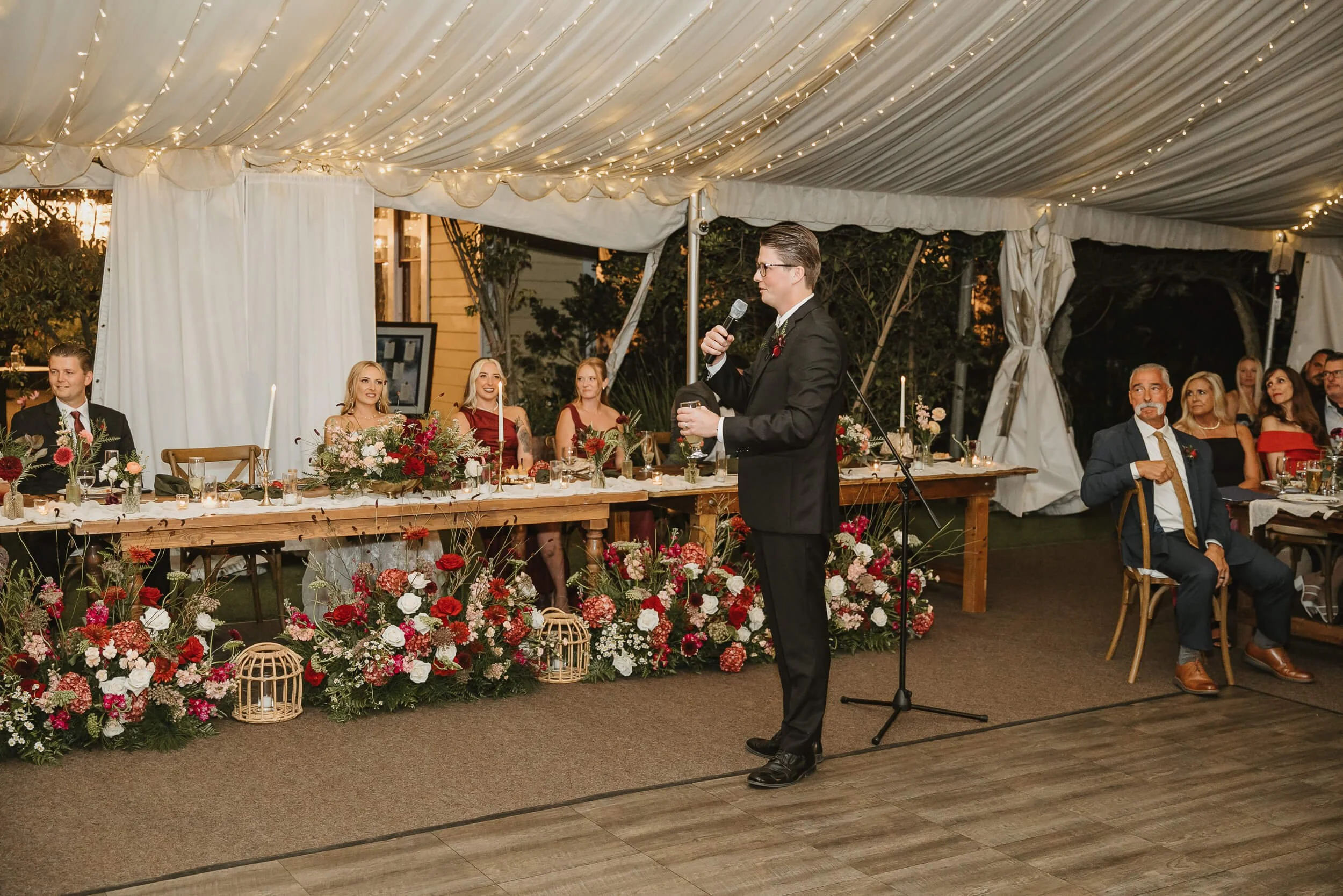 Wedding speech at Twin Oaks House & Gardens Estate Wedding venue