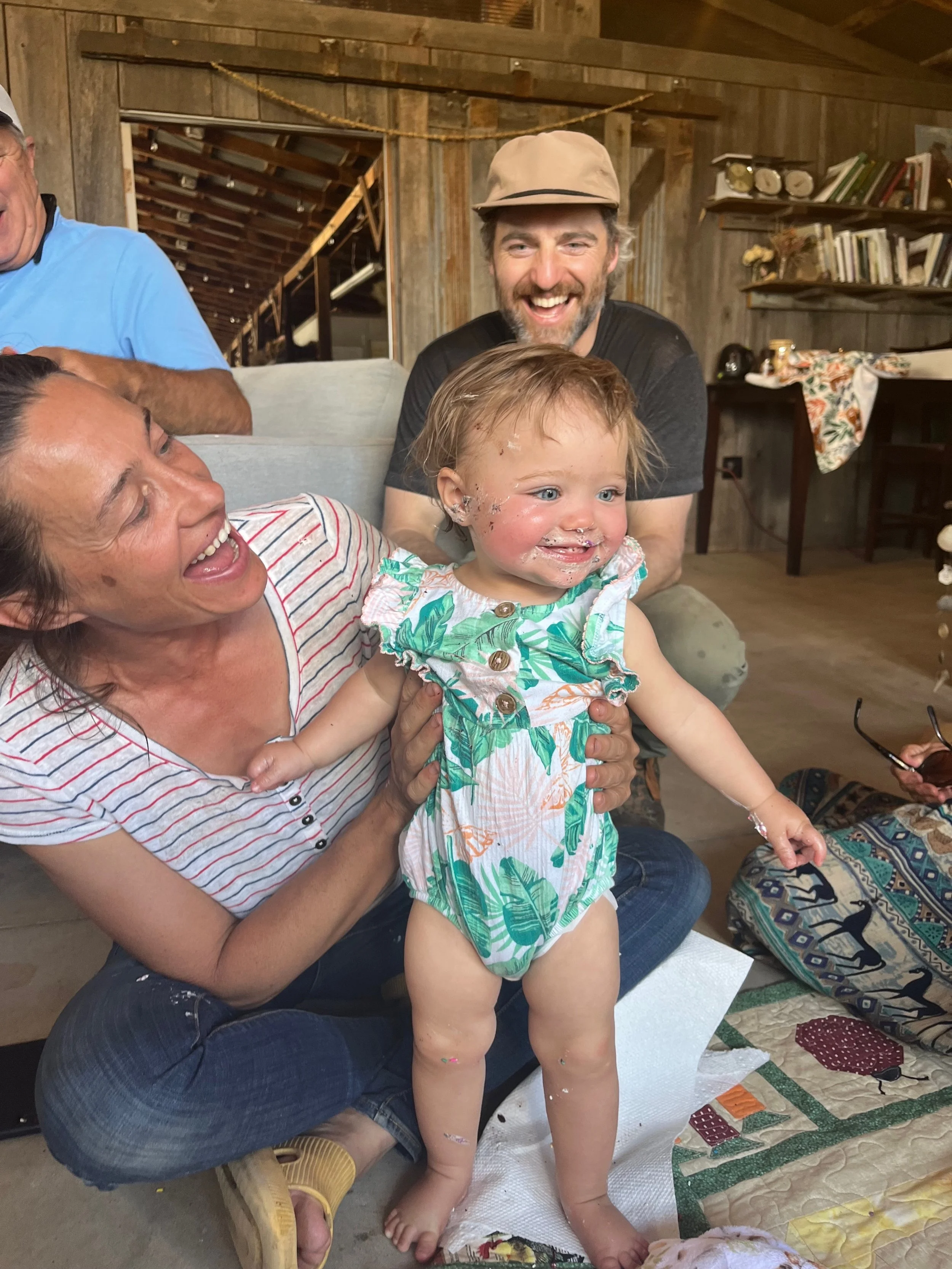 Margot's first birthday party on the farm