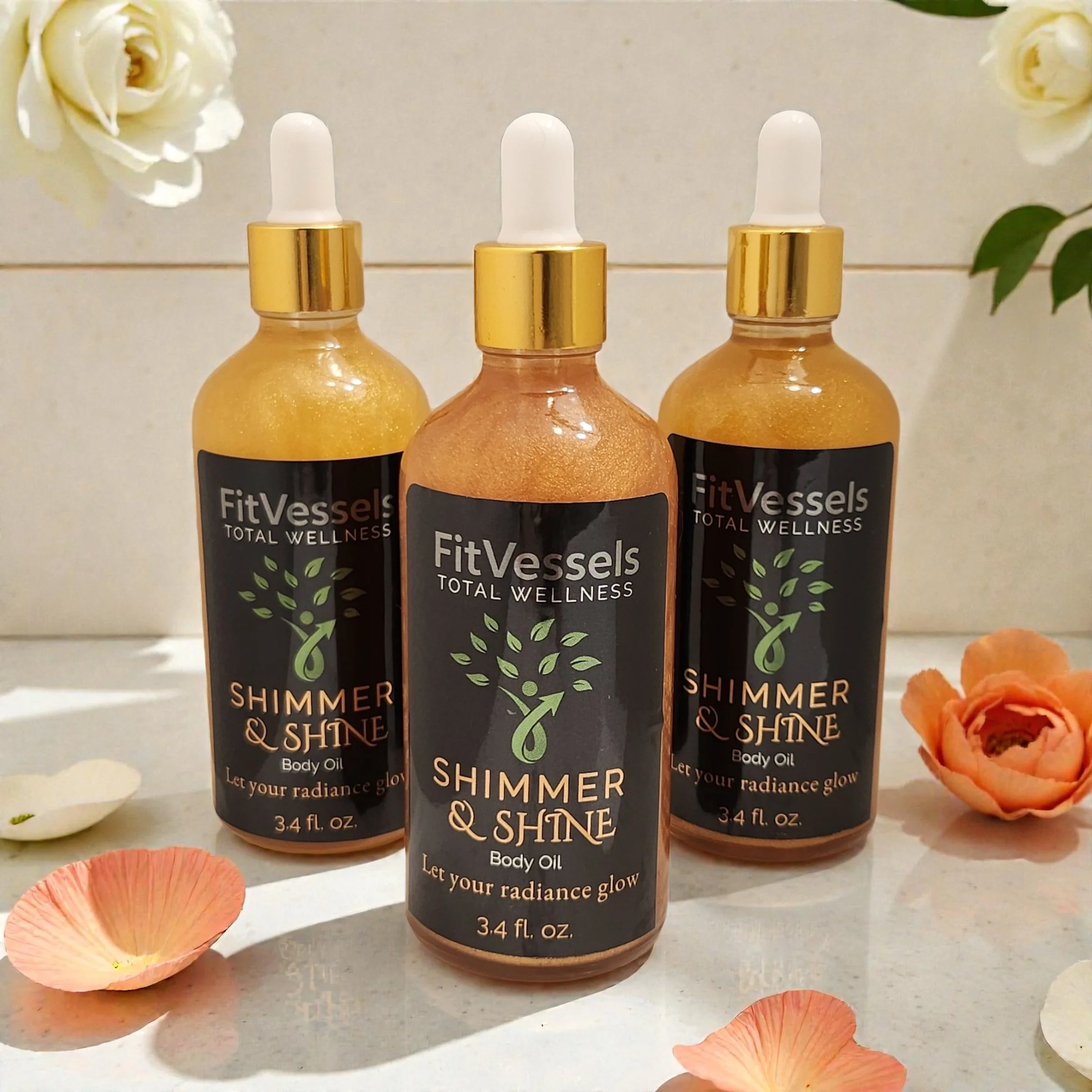 Glow Trio — Rose Peony + Sweet Peach + Calming Citrus