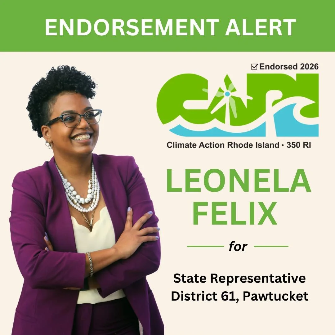I&rsquo;m proud to earn the endorsement of Climate Action Rhode Island in my campaign for reelection!

Protecting our environment means protecting our future. That&rsquo;s why I&rsquo;ve supported policies that strengthen our communities, invest in c