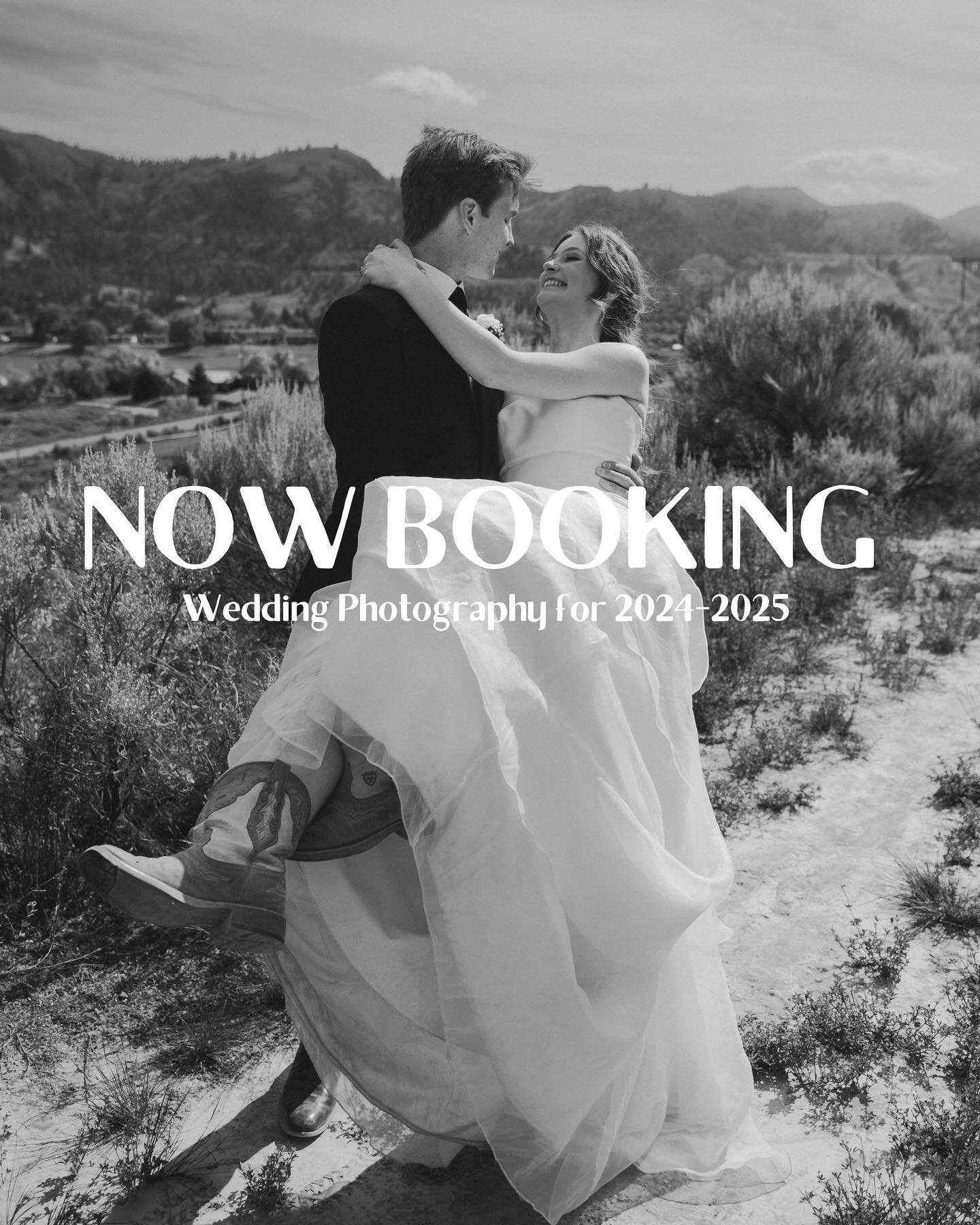 BOOKING FOR 2024! 

I have few limited availability this year and sooo many availability open in 2024. So let&rsquo;s get in touch today to get things started. 

DM or email me to book :)