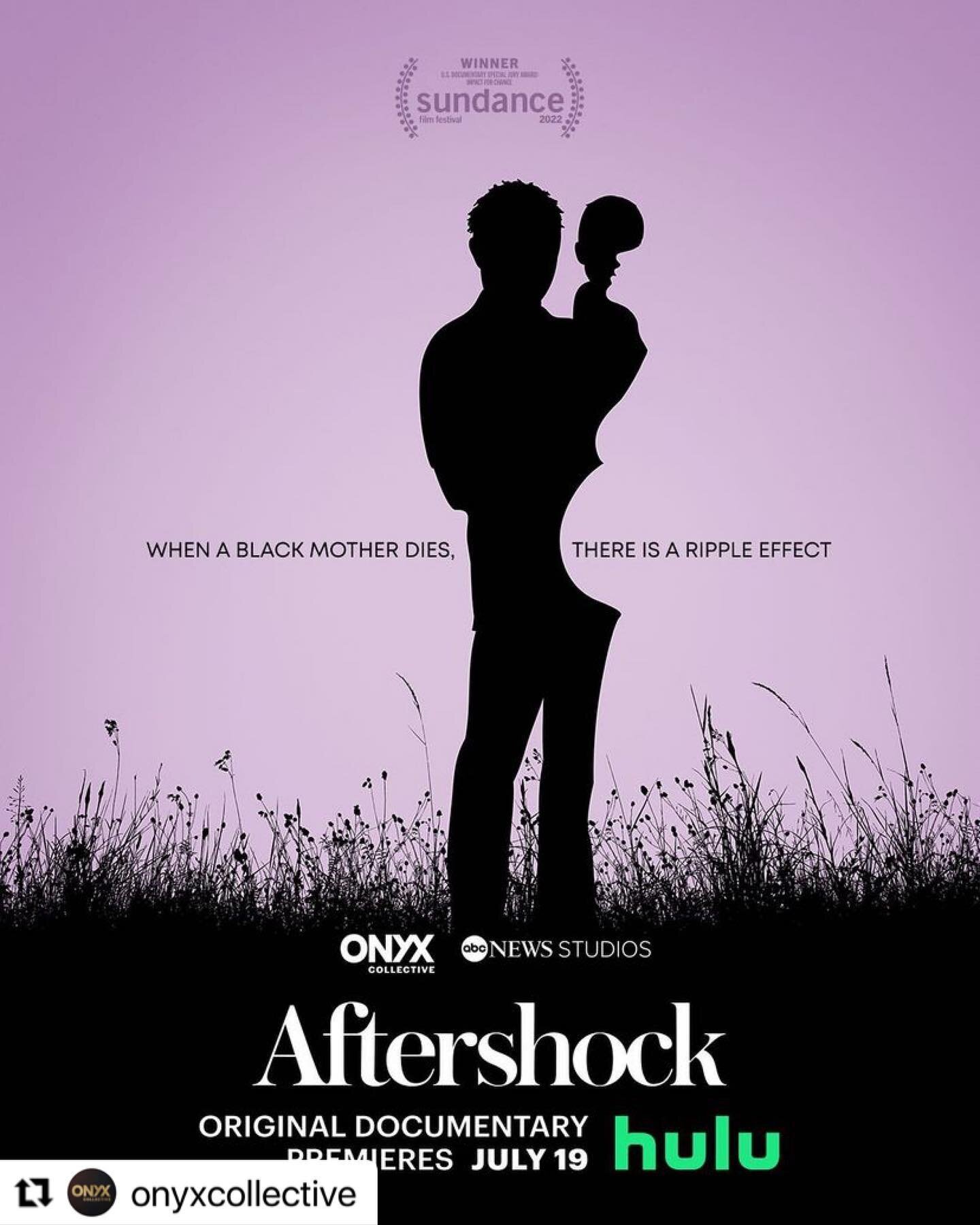 Join us on July 19th as we screen the Hulu documentary #aftershock as it highlights the maternal health crisis in this country. These stories help shine light not only on the issues that we face, but also spread awareness to the work that has begun. 
