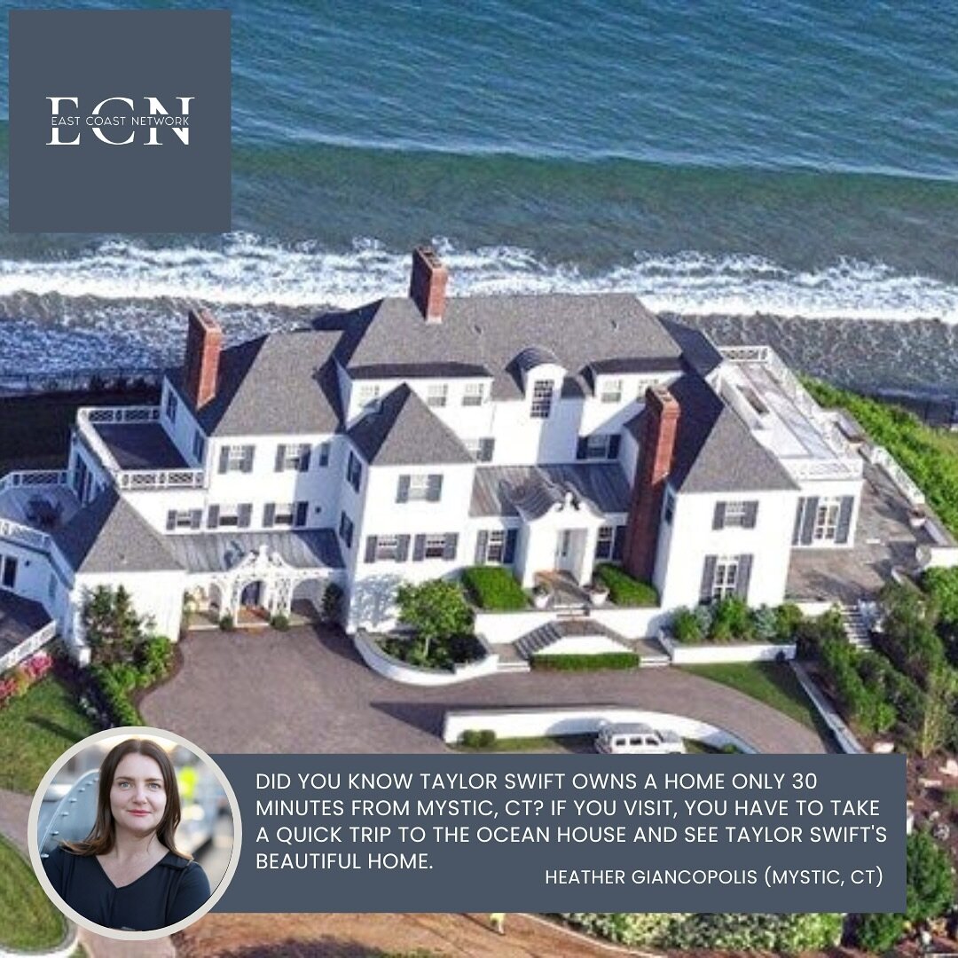 Calling all Swifties! 🎶😉 If you&rsquo;re in the Mystic, CT area, our ECN expert Heather Gianacoplos (@sellmystic) says you may be closer to the world-renowned artist than you think!

Have you seen Taylor&rsquo;s home in Connecticut?! 🏡✨We would lo