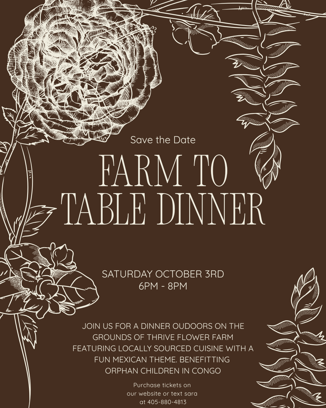 Annual Farm to Table Dinner- Student/YA price