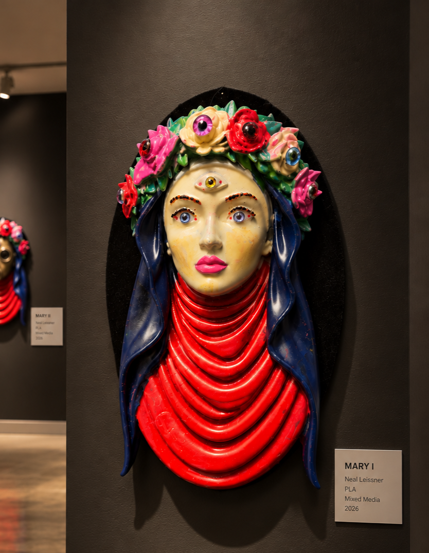 3rd Eye Mary- PLA, Resin, 2026
