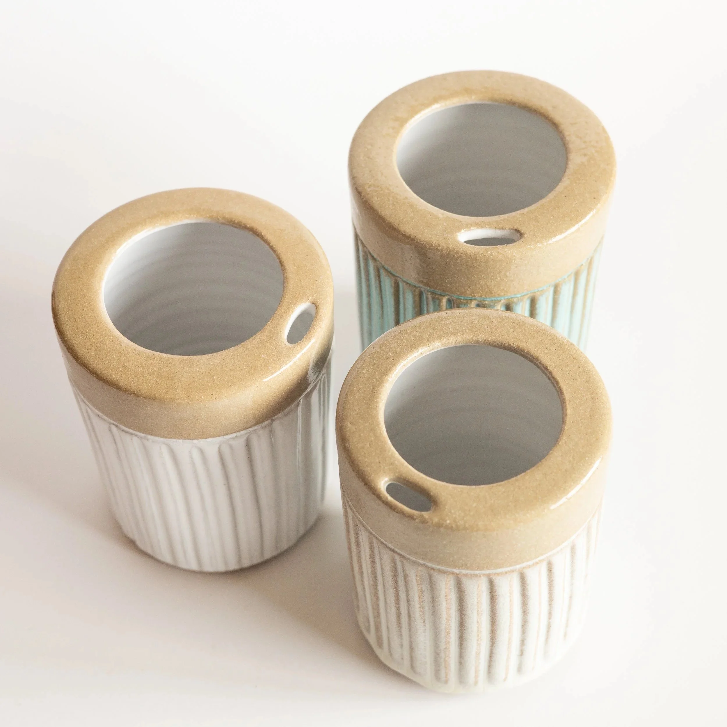 stoneware portable togo mug