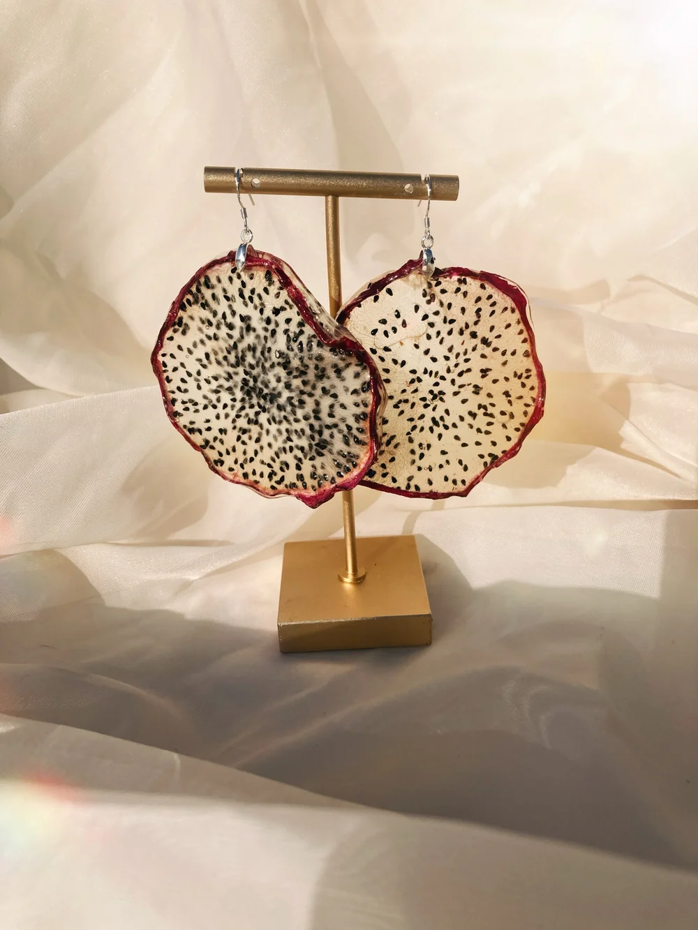 Dragon Fruit Slice Earrings — KaySugars LLC