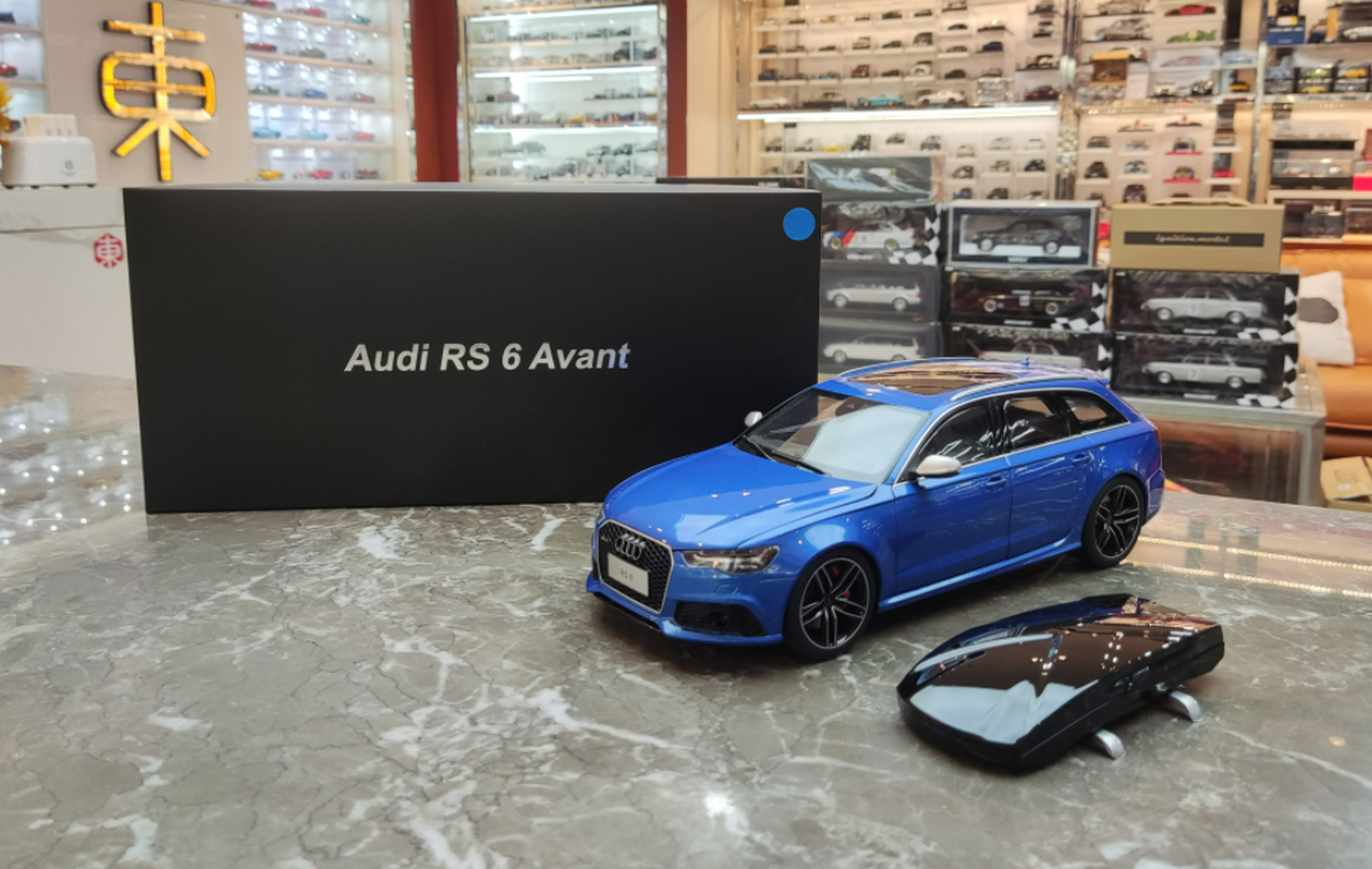 Well 1/18 Audi RS6 (C7) Blue — SIX6PEED