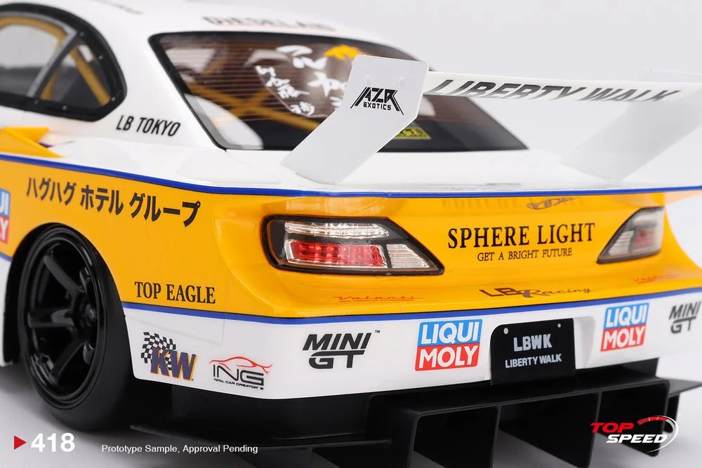 TOPSPEED1/18 LB-Super SilhouetteニッサンS15 TopSpeed Models 1:18 Nissan Silvia (S15) LBWK Super