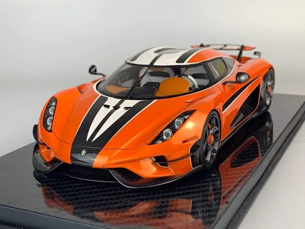FrontiArt 1/18 Koenigsegg Regera Kejsare Sweet Mandarin — SIX6PEED