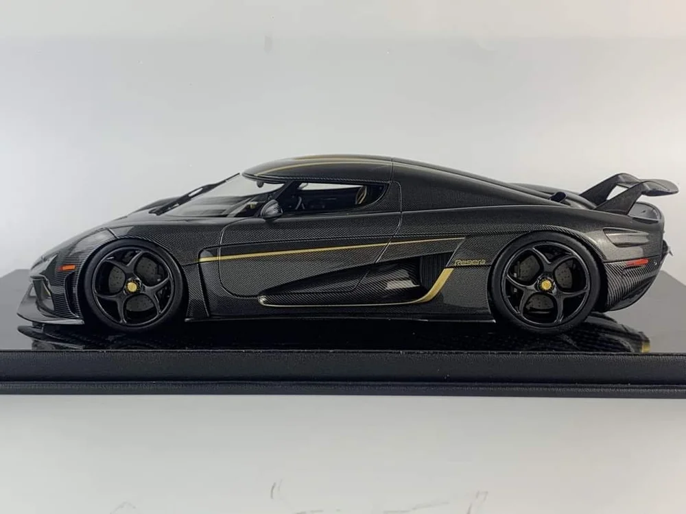FrontiArt 1/18 Koenigsegg Regera Golden Knight Carbon Gold