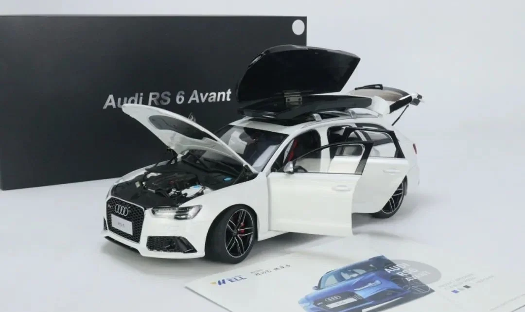 Audi RS6 ホワイト アウディ 1/18 Top Speed 1/18 アウディ ABT RS6-R グレイシアホワイト