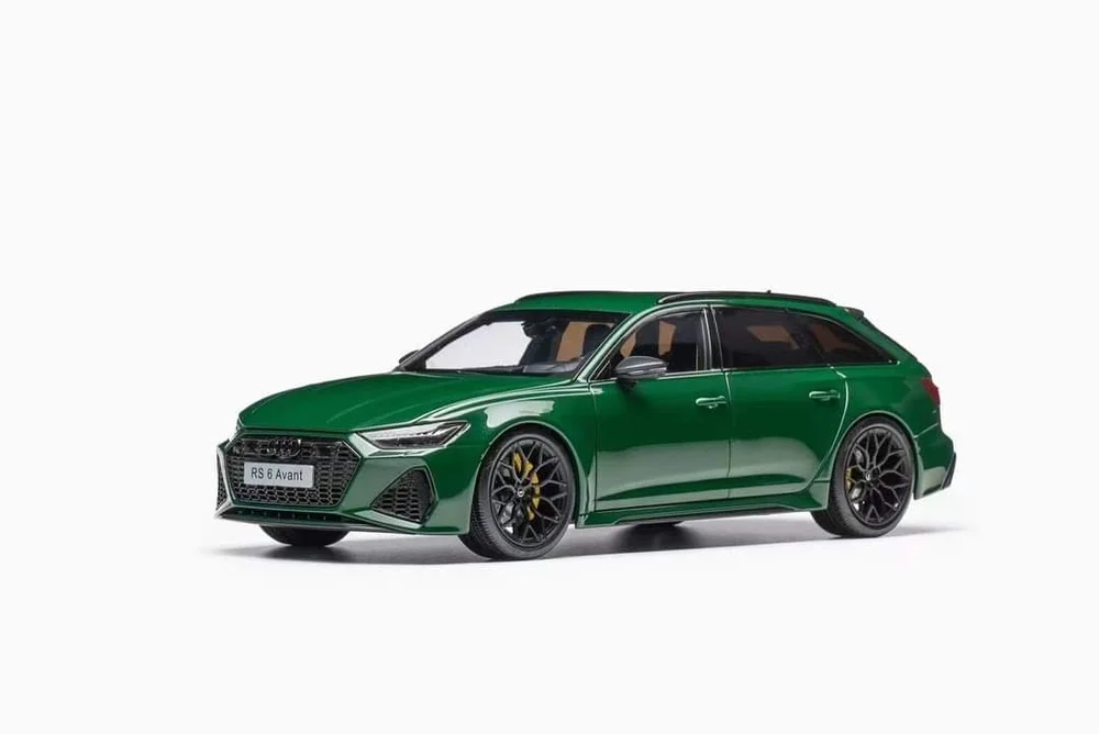ミニカー Top Speed 1/18 Audi RS6 Daytona Green KiloWorks 1/18 Audi RS6 Avant Metallic Dark Green w/Black Interior