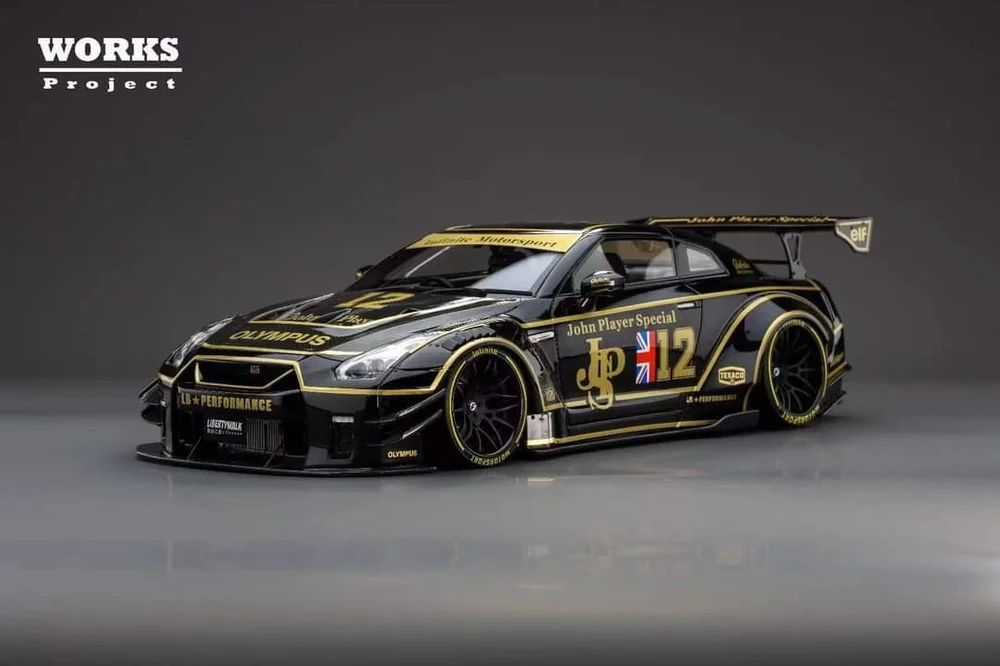V2.0 R35 GT-R Nissan LB-WORKS Black GT-R Nissan LB★Works LBWK Car|HobbySearch Diecast Black ミニカー
