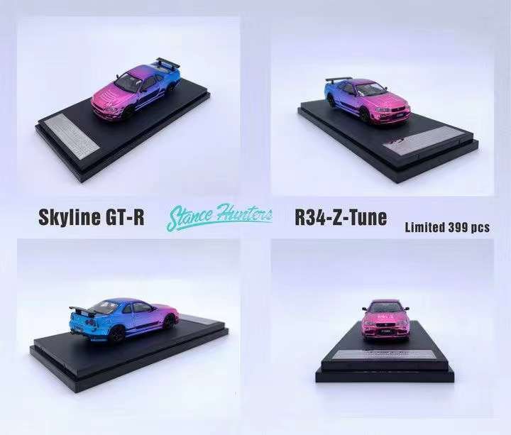 Stance Hunters 1/64 R34 Z-TUNE Chrome Chameleon — SIX6PEED