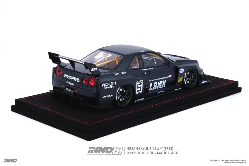 LBWK Nissan スカイライン1/18 INNO 1/18 INNO Nissan Skyline GTR ER34 LBWK Super Silhouette
