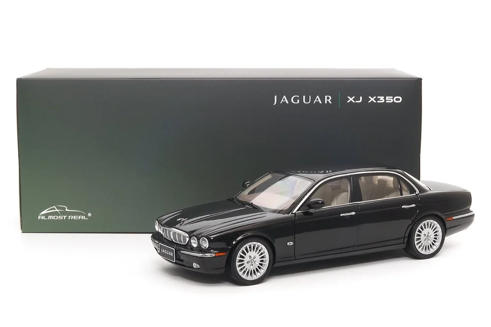 702-035 Almost Real 1/18 ジャガー XJ6 X350 Almost Real 1/18 Jaguar XJ6 (X350) - Ebony Black — SIX6PEED