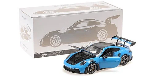 MINICHAMPS 1/18 PORSCHE 911 (992) GT3 RS – 2024 – BLUE W/WEISSACH