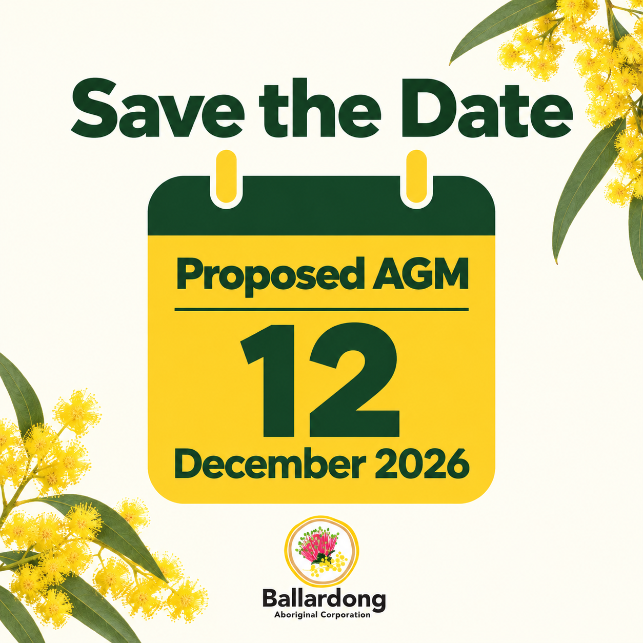 AGM - Save the Date - 12 December 2026