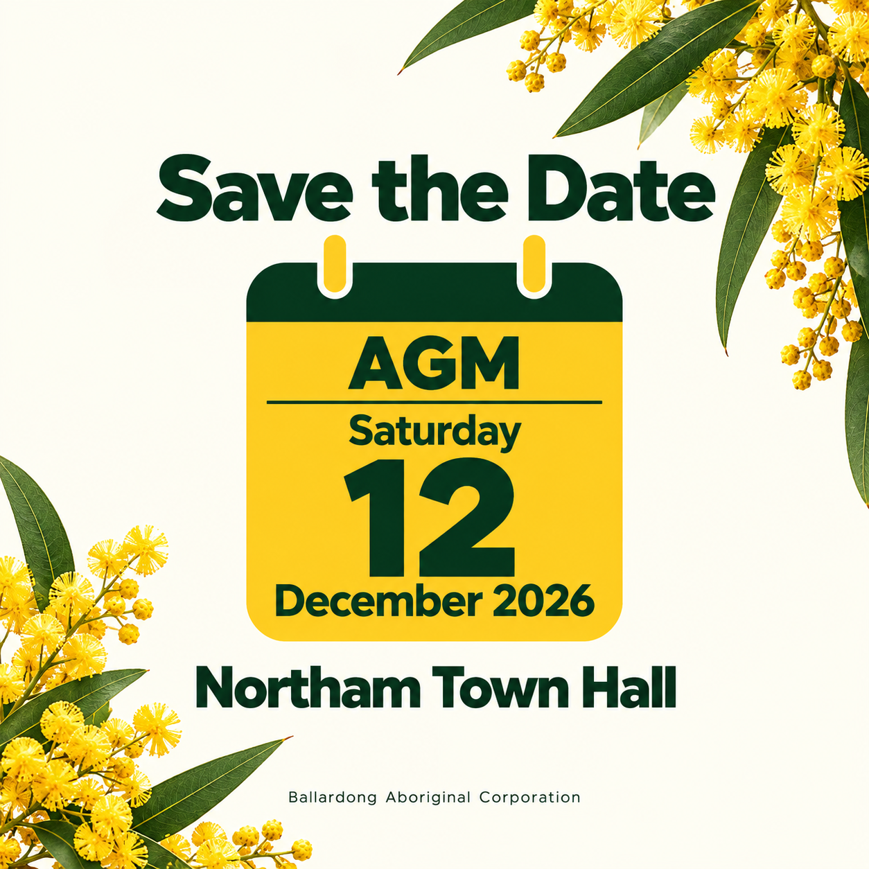 AGM - Save the Date - 12 December 2026
