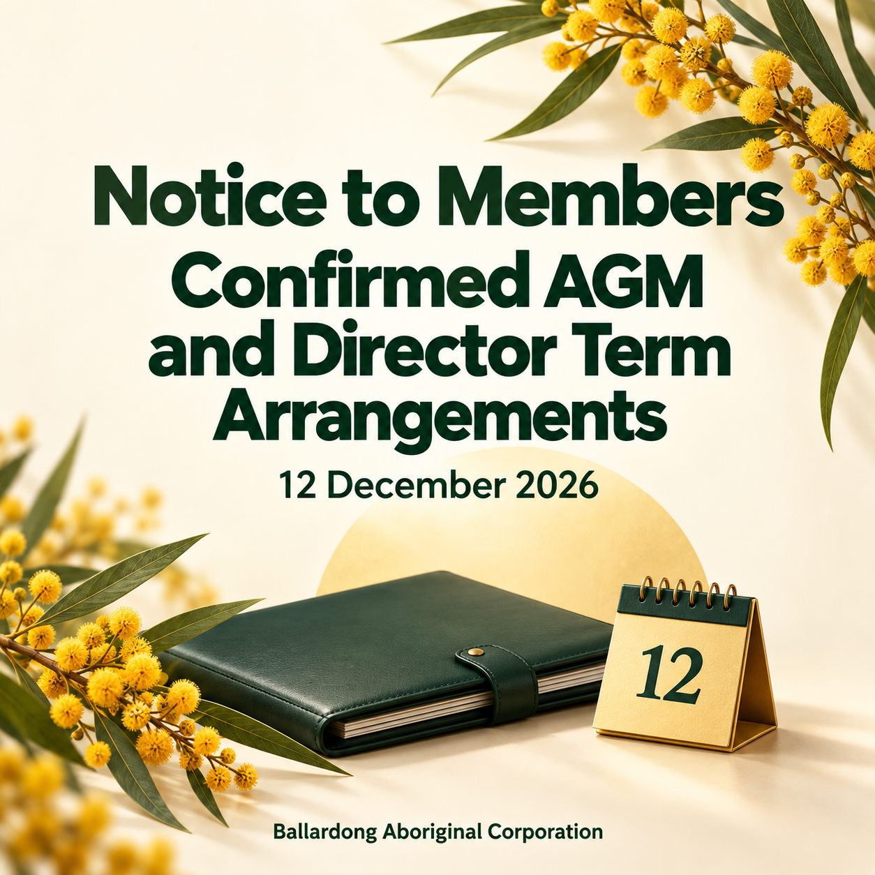 Notice to Members — Confirmed AGM and Director Term Arrangements