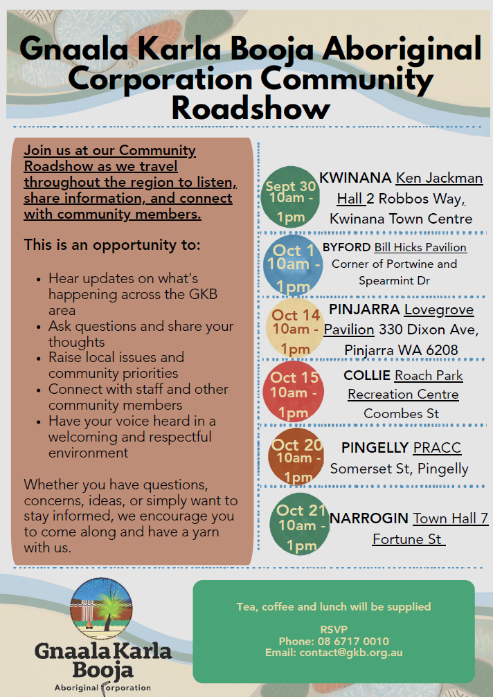 Upcoming GKB Community Roadshow
