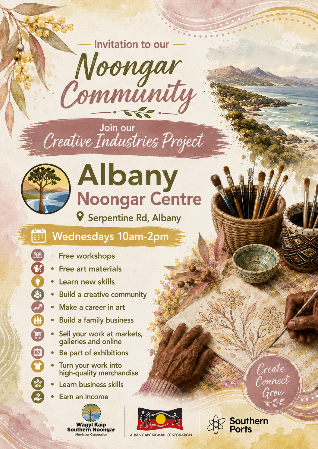 Creative Industries Workshop (Mondays) Albany Noongar Centre
