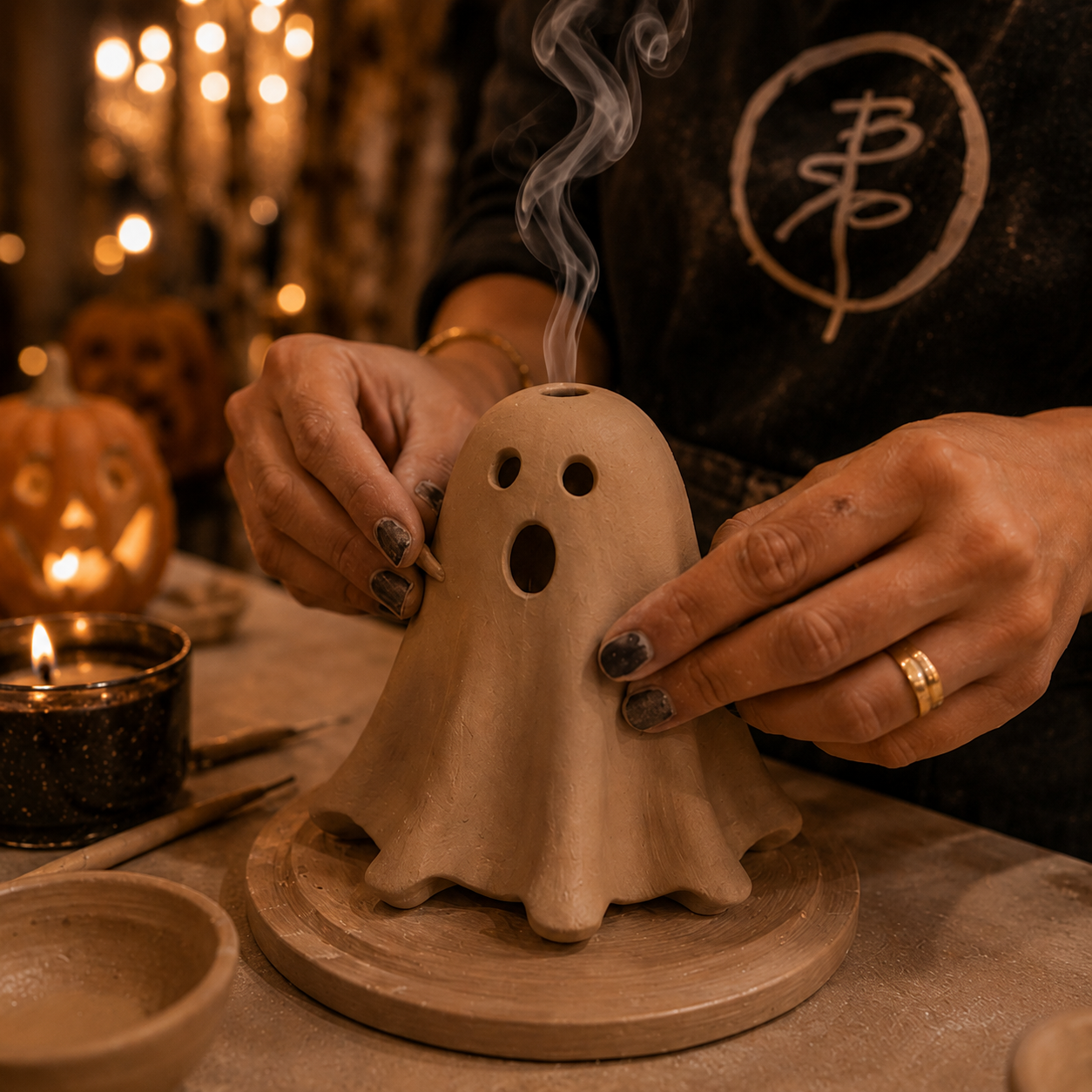GHOST INCENSE HOLDER
