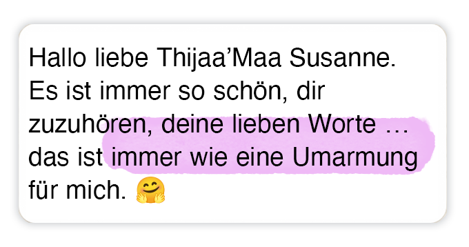 Testimonial Thijaa’Maa – ätherisches Öl und Energiearbeit mit innerem Kind, Gott