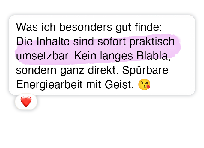 Testimonial Thijaa’Maa – sofort praktisch umsetzbar