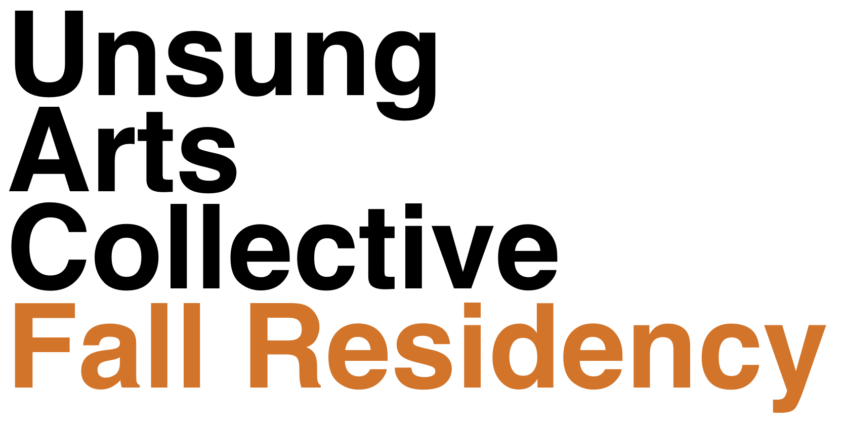 Unsung Arts FALL Residency 2026 Begins!