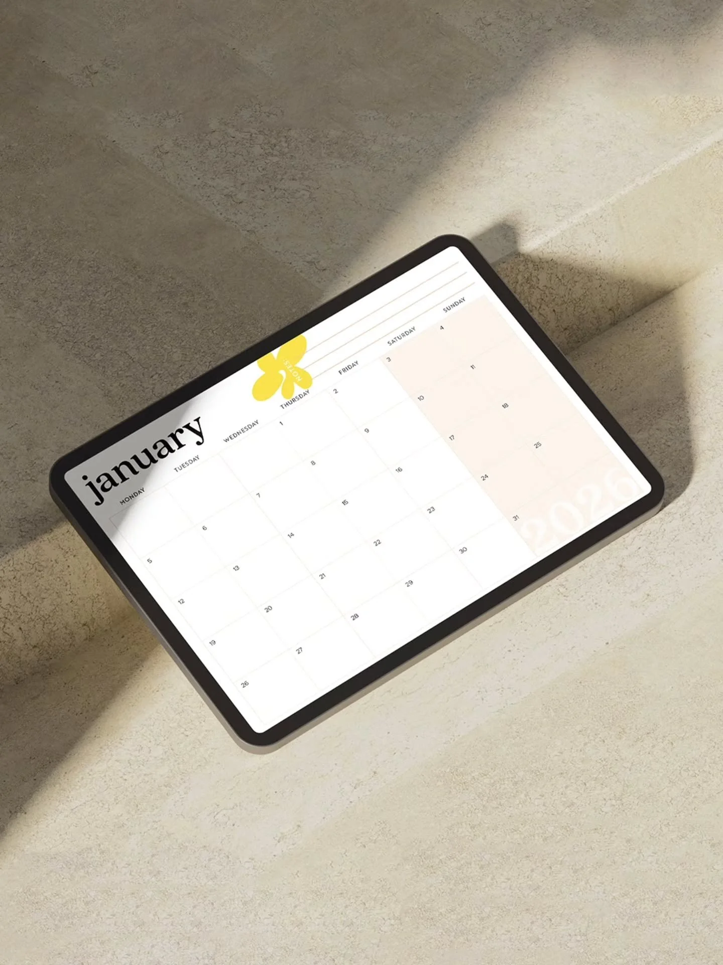 I've uploaded my free A4 printable 2026 calendar on my website! There are two options to choose from - black and yellow, and red and lilac 🌼

I've been using this calendar on my fridge for the past 5 or 6 years, it's just so handy to have something 