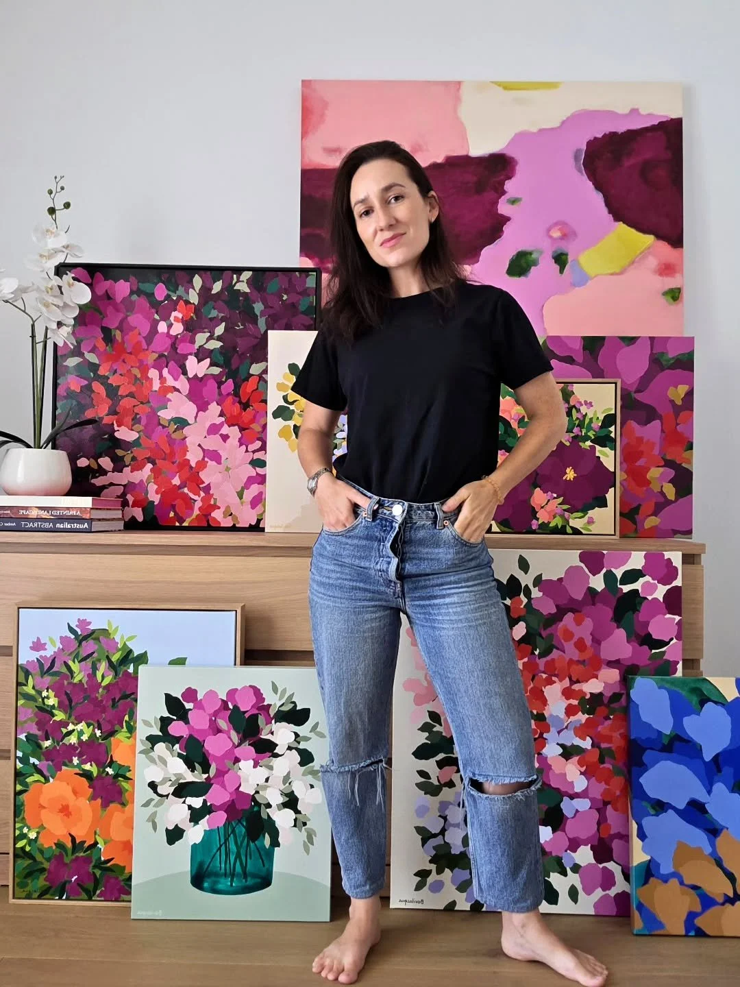 Colours colours everywhere! 30% off all paintings continues.. details on my website 🌸🌼