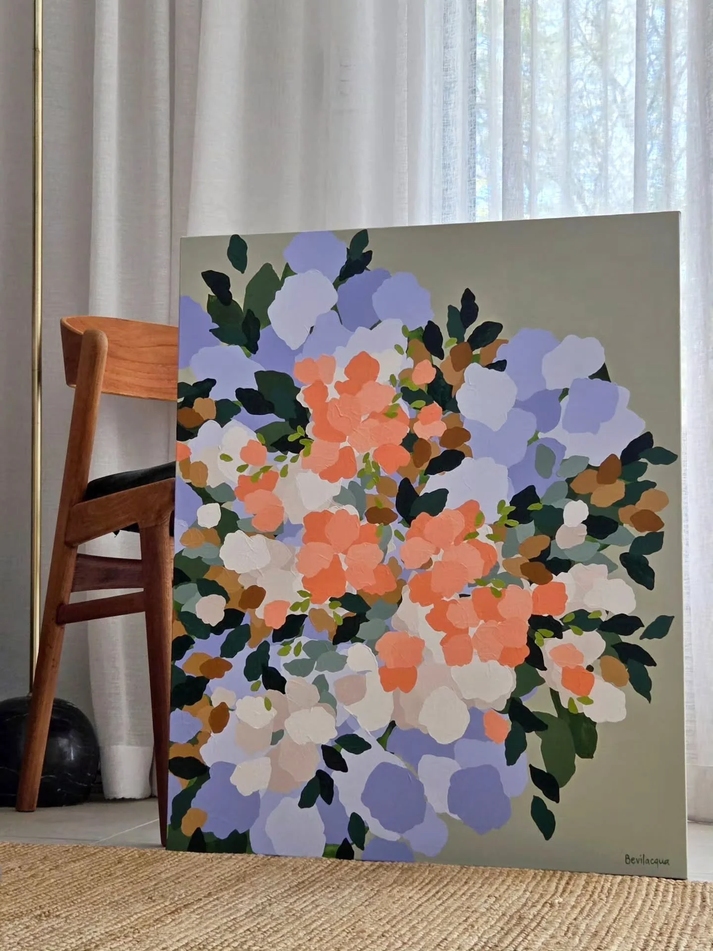 This pastel dream is off to the Brisbane @affordableartfairau with @jumbledonline 🤍 more details to come of the four paintings available!