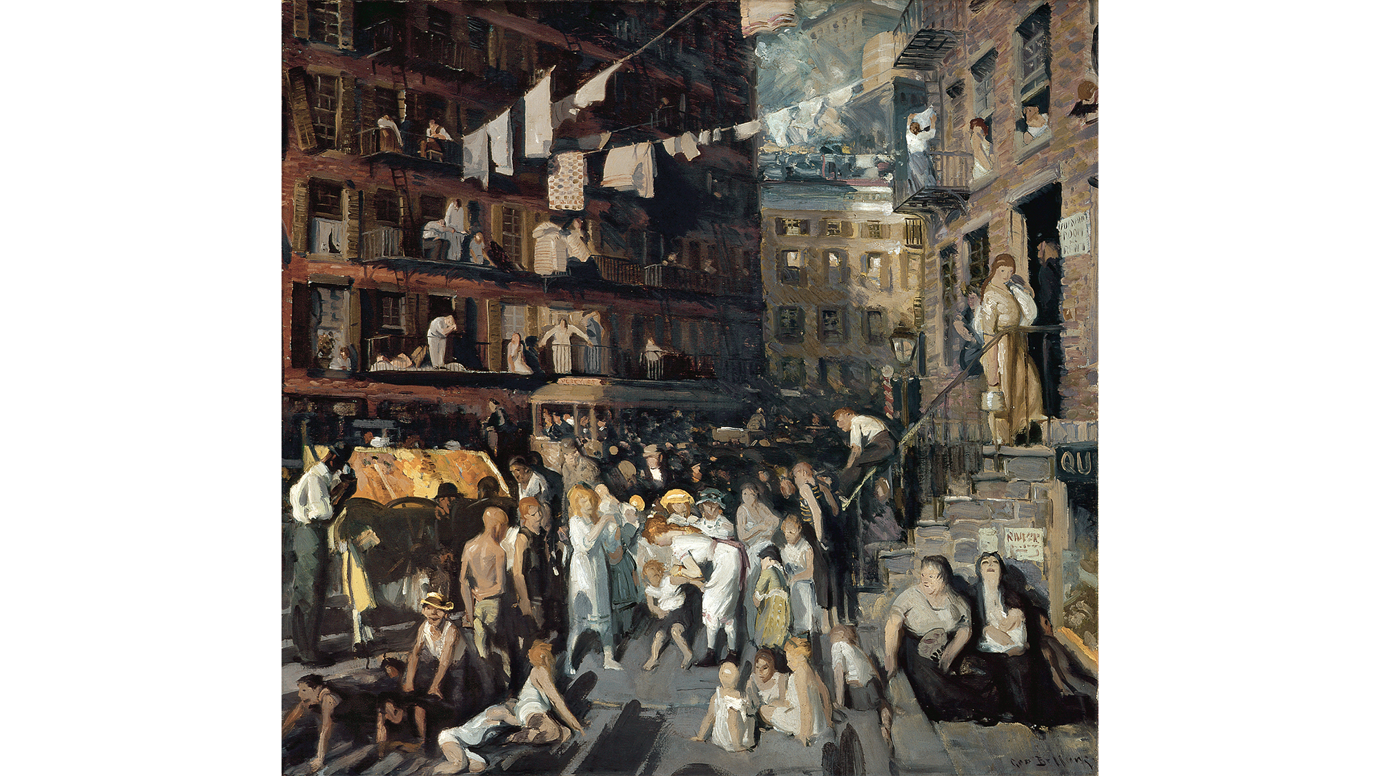 Cliff Dwellers (1913) by George Bellows.