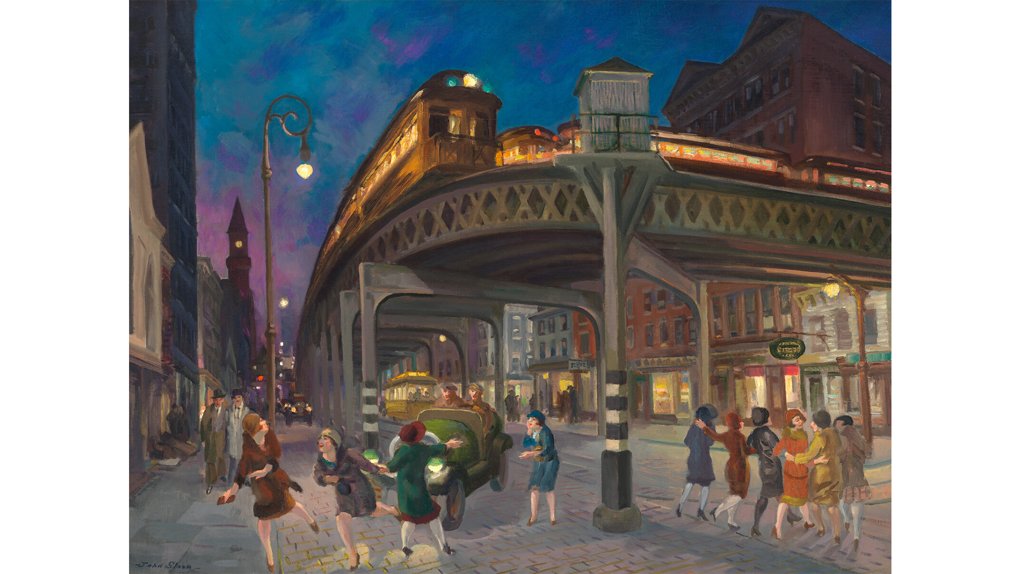 John Sloan - Sixth Avenue Elevated at Third Street (1928)