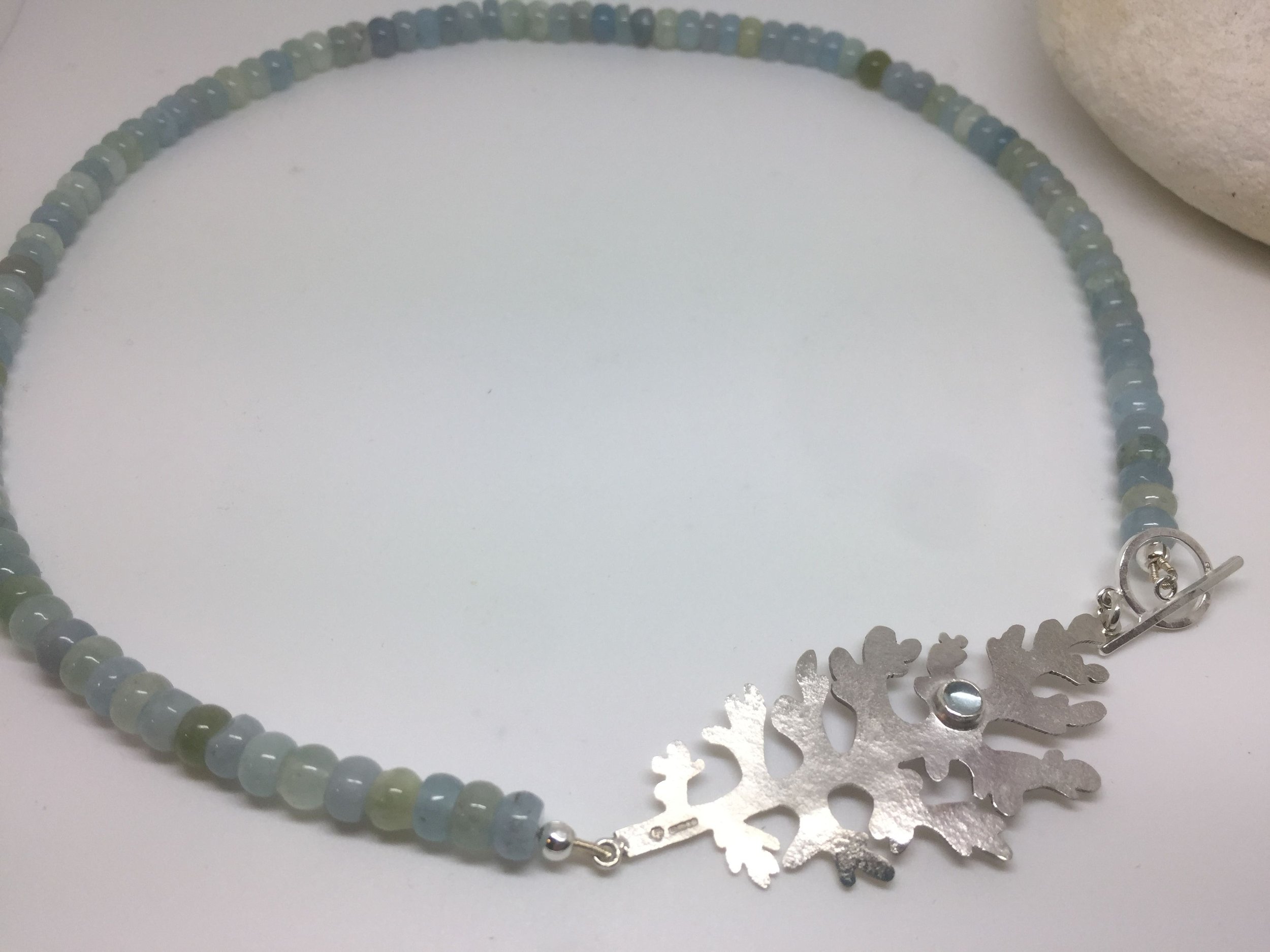 Silver ragwort necklace
