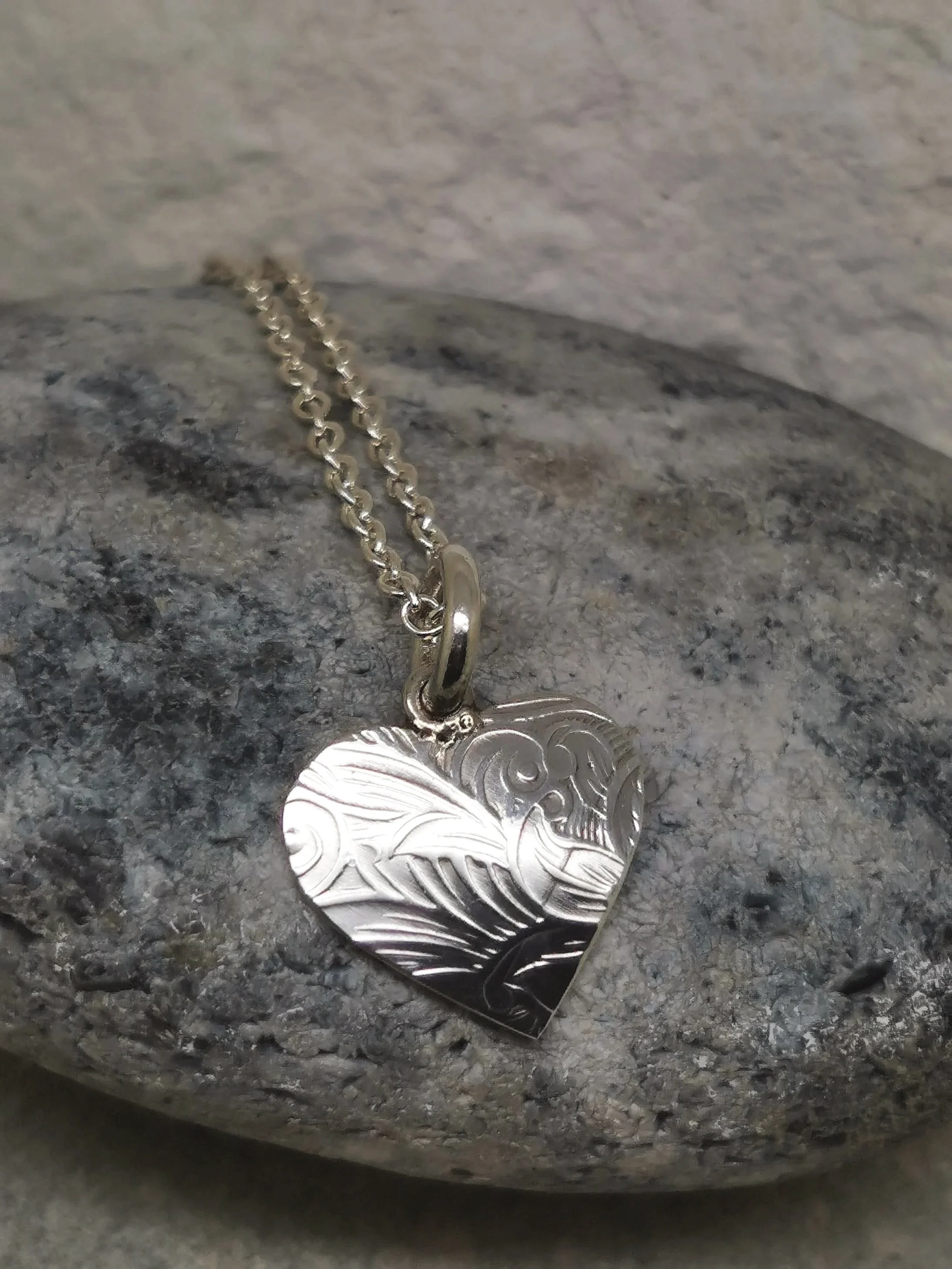 Paisley Heart Pendant - Small