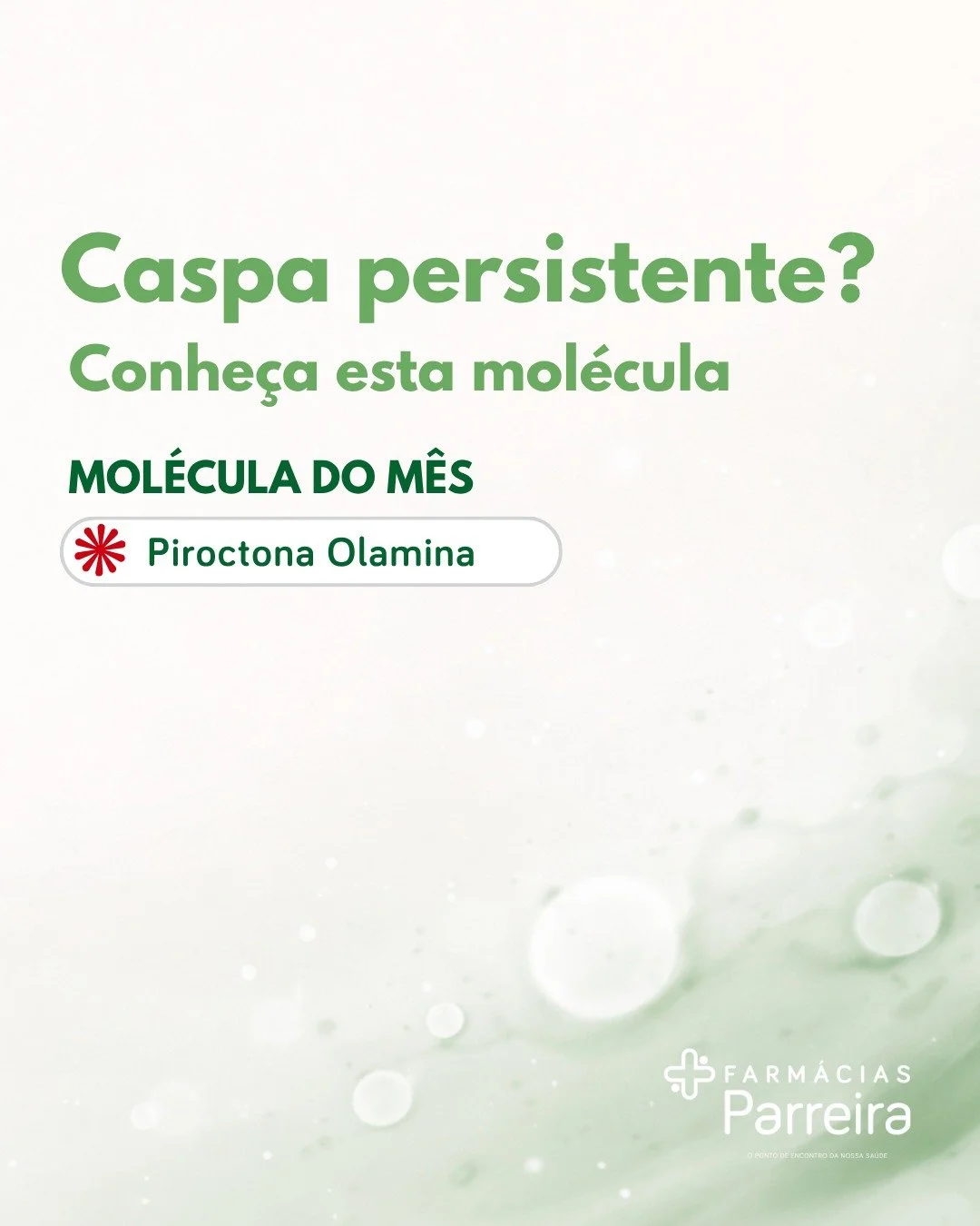A caspa n&atilde;o &eacute; s&oacute; um problema est&eacute;tico &mdash; tem uma causa espec&iacute;fica 👀

A Piroctona Olamina &eacute; um dos ingredientes mais utilizados para ajudar a controlar a descama&ccedil;&atilde;o e a comich&atilde;o do c