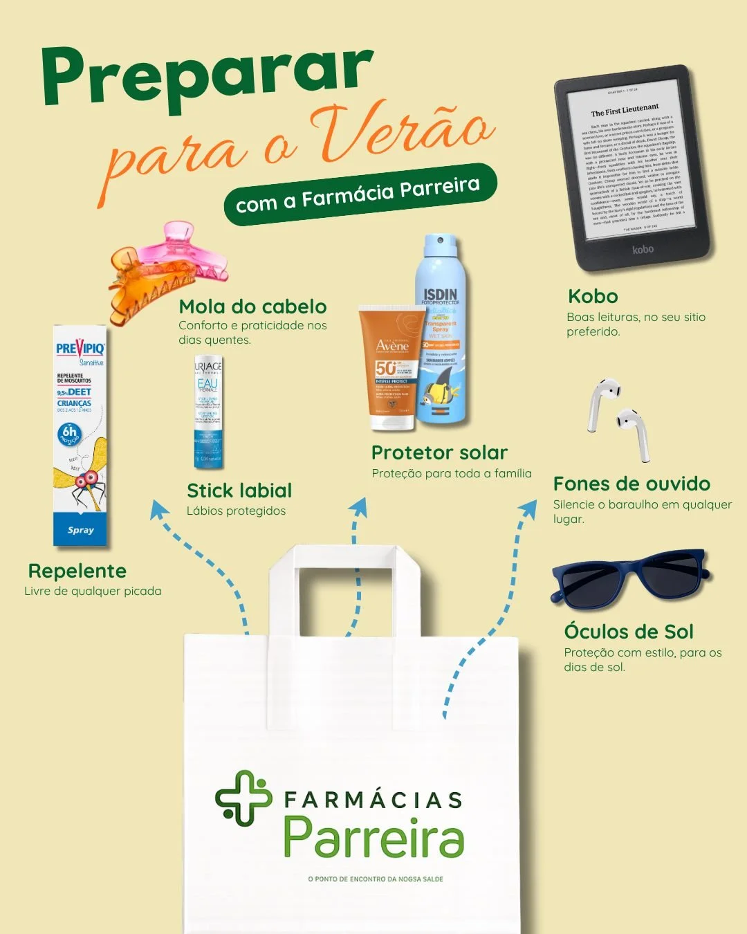 ☀️ O ver&atilde;o come&ccedil;a com os essenciais certos.

Prote&ccedil;&atilde;o, hidrata&ccedil;&atilde;o e pequenos cuidados que fazem toda a diferen&ccedil;a nos dias de calor. 🧴💦🕶️

Na Farm&aacute;cia Parreira encontra tudo o que precisa para